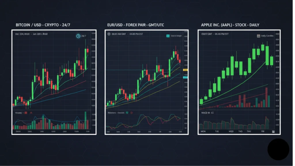 Day Trading vs Swing Trading in Different Markets