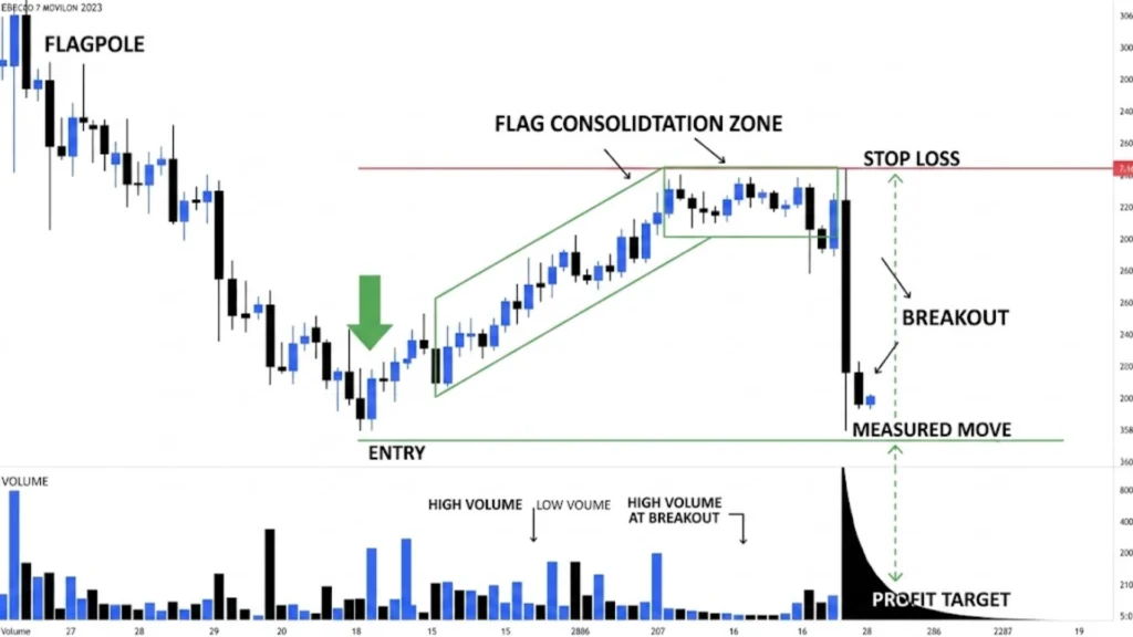 How to Trade a Bearish Flag Pattern